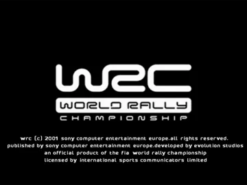 WRC - World Rally Championship screen shot title